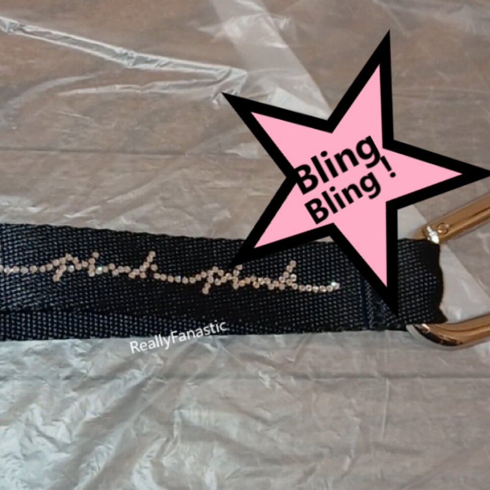 PINK KEYCHAIN BLING RHINESTONES